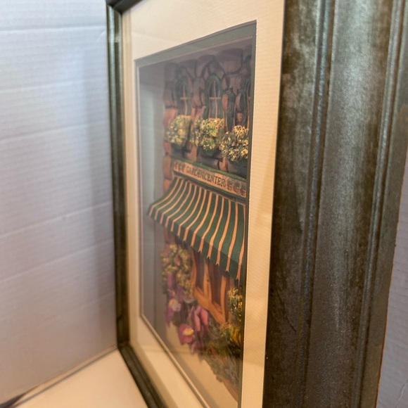 Handmade papertole GARDEN CENTER in shadow box - Picture 3 of 10